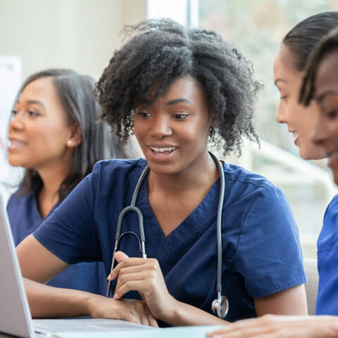 University students being trained