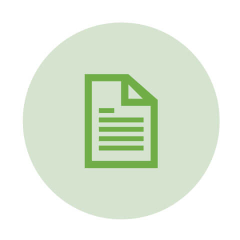 Complex care and professional boundaries icon as a document