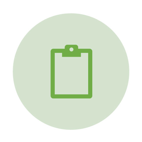 Record Keeping and Documentation icon as a clipboard