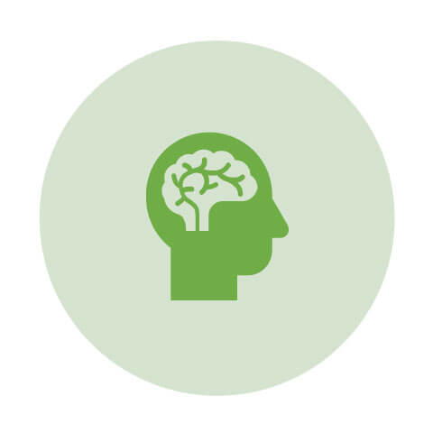 Seizure Awareness icon as a brain